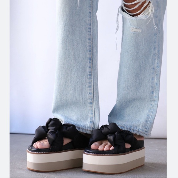 Ganni Knotted Platform - Black size 41/ US 11 - Picture 2 of 11